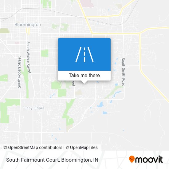 Mapa de South Fairmount Court
