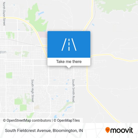 Mapa de South Fieldcrest Avenue