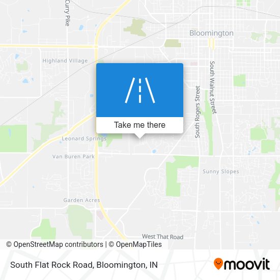 South Flat Rock Road map