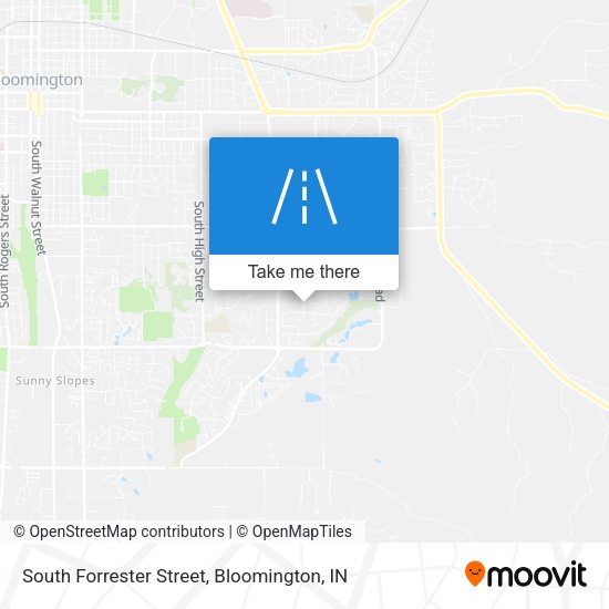 South Forrester Street map