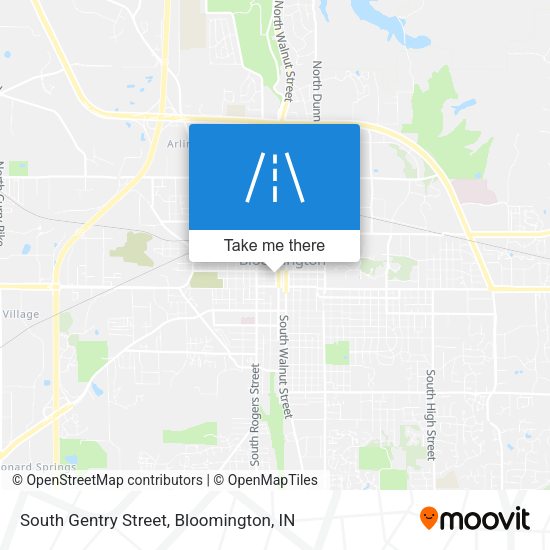 South Gentry Street map