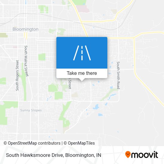 South Hawksmoore Drive map