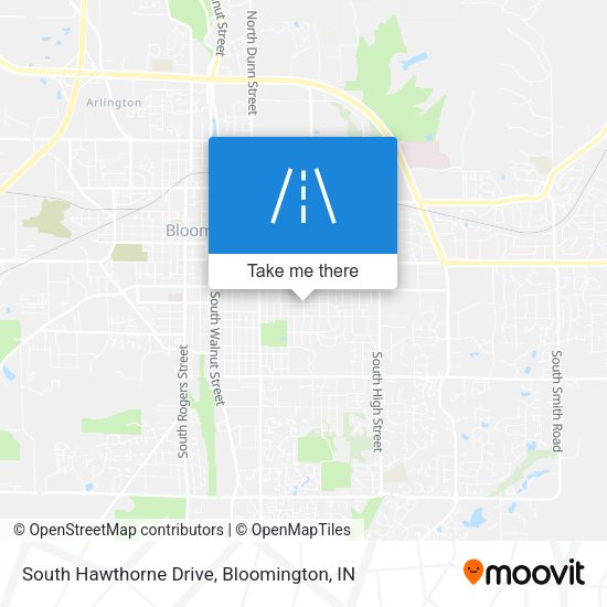 South Hawthorne Drive map