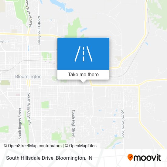 South Hillsdale Drive map