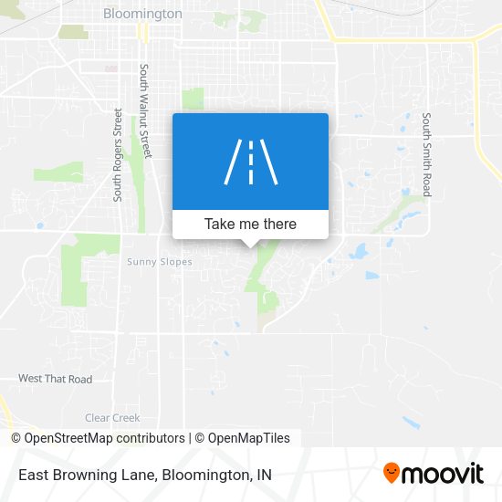 East Browning Lane map