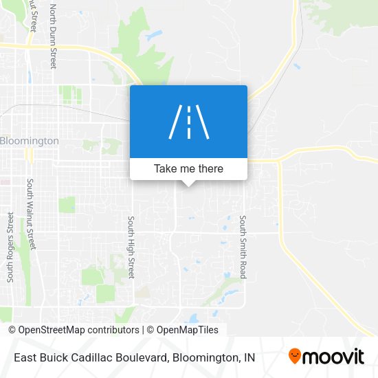 East Buick Cadillac Boulevard map