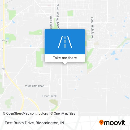 East Burks Drive map
