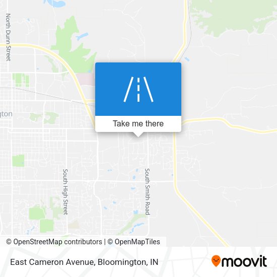 East Cameron Avenue map