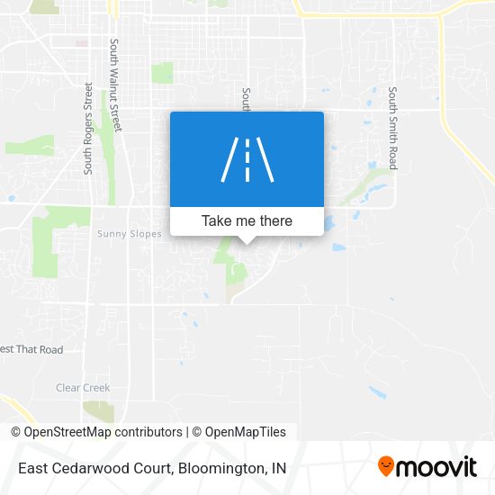 East Cedarwood Court map