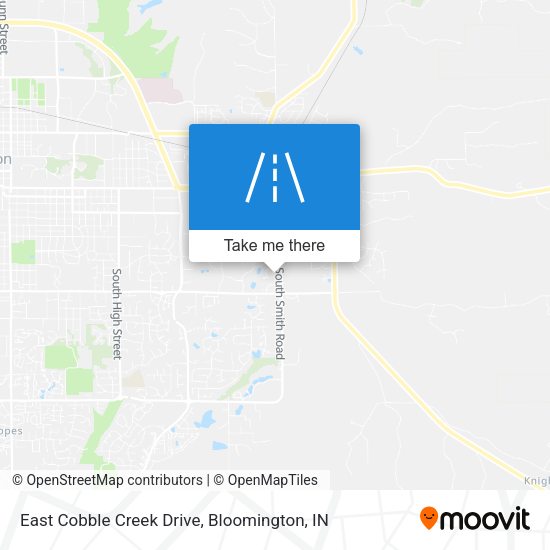 East Cobble Creek Drive map