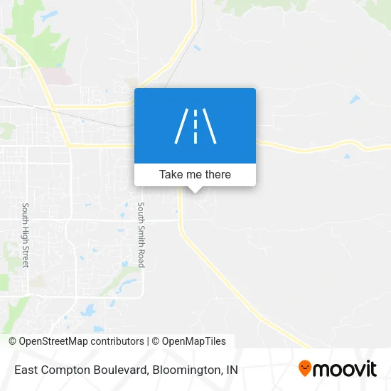 East Compton Boulevard map