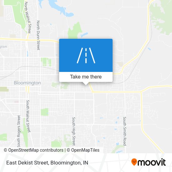 East Dekist Street map