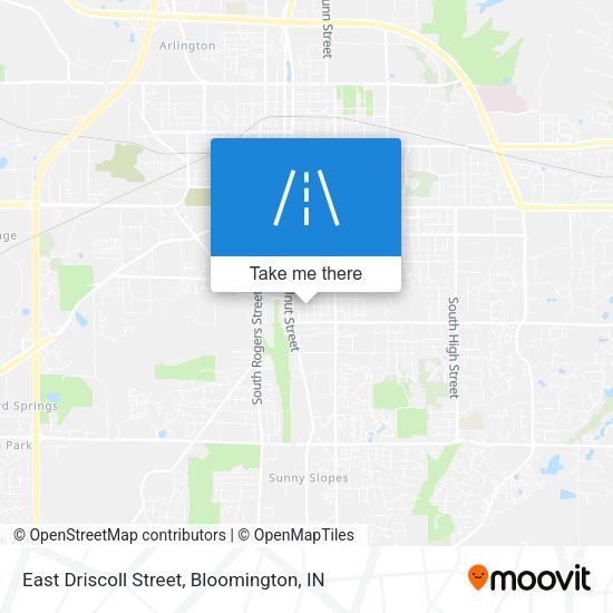 East Driscoll Street map
