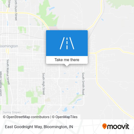 East Goodnight Way map