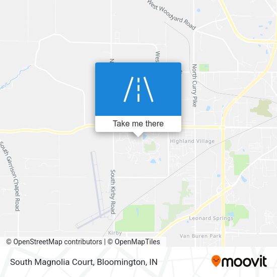 South Magnolia Court map