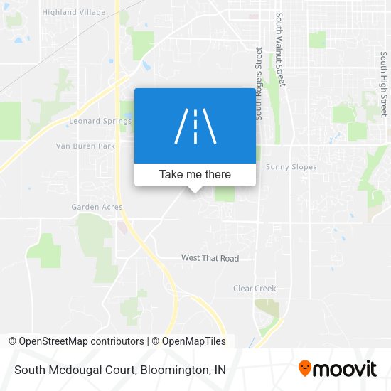 Mapa de South Mcdougal Court