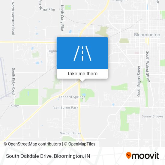 Mapa de South Oakdale Drive