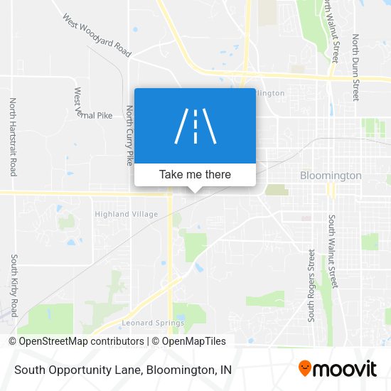 South Opportunity Lane map