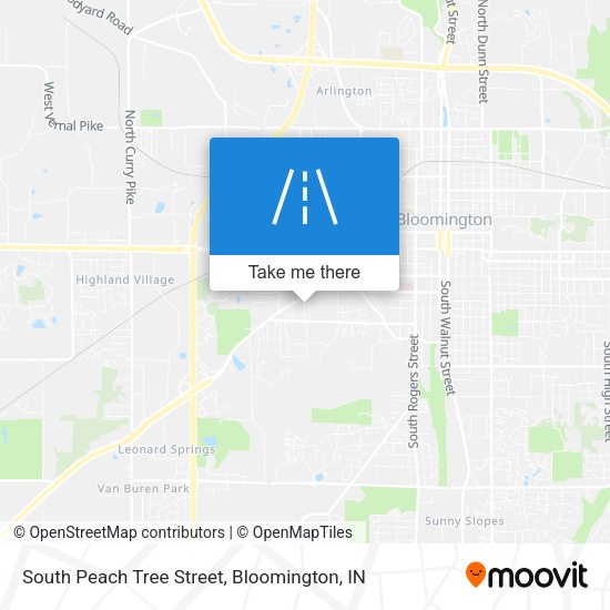 South Peach Tree Street map