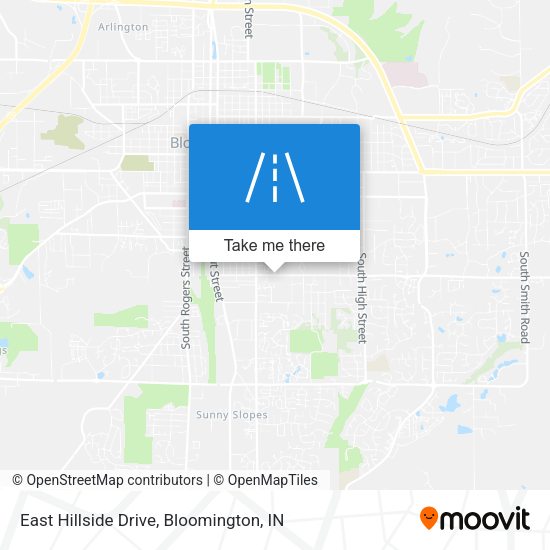 Mapa de East Hillside Drive