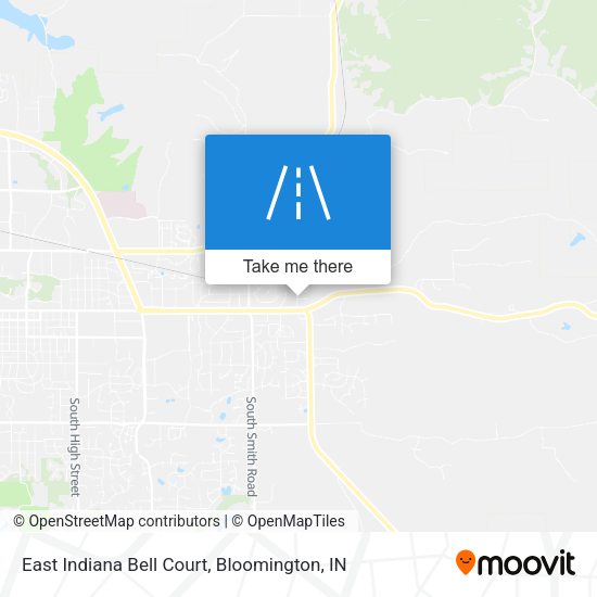 Mapa de East Indiana Bell Court
