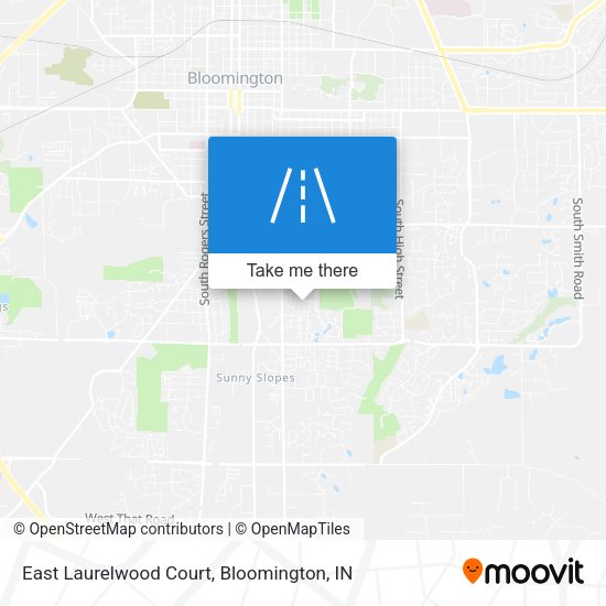 East Laurelwood Court map