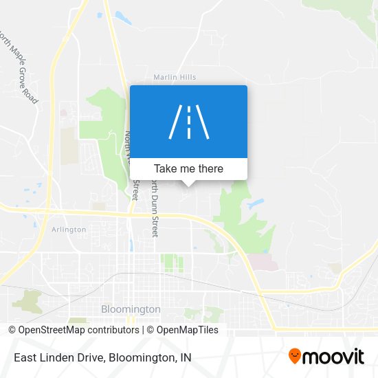 East Linden Drive map