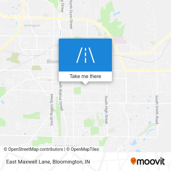 East Maxwell Lane map