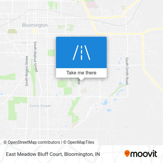 East Meadow Bluff Court map