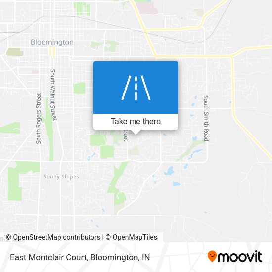 East Montclair Court map