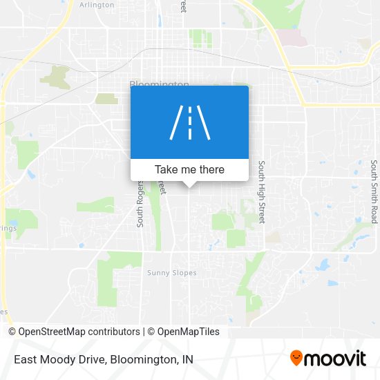 East Moody Drive map