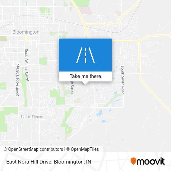 East Nora Hill Drive map