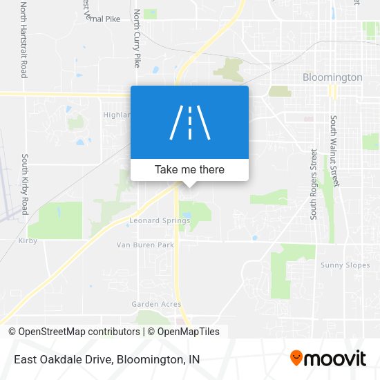 Mapa de East Oakdale Drive