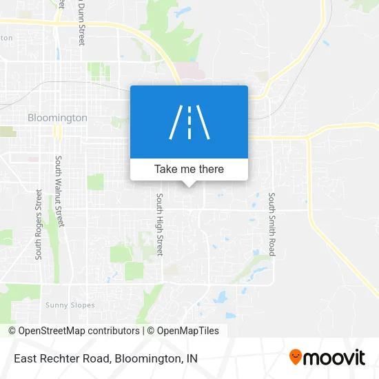 East Rechter Road map