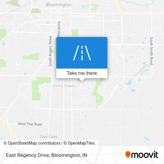Mapa de East Regency Drive