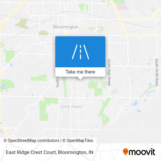 East Ridge Crest Court map