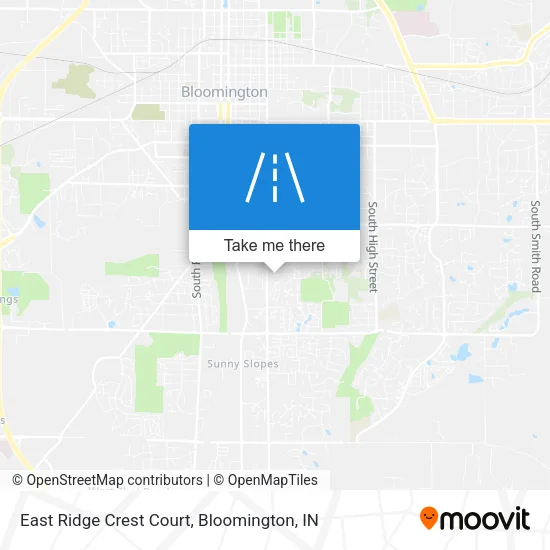 East Ridge Crest Court map