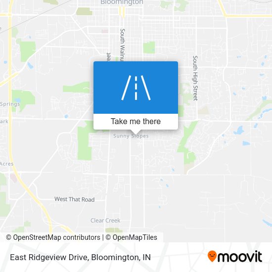 Mapa de East Ridgeview Drive
