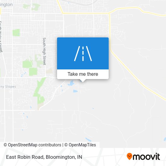 East Robin Road map