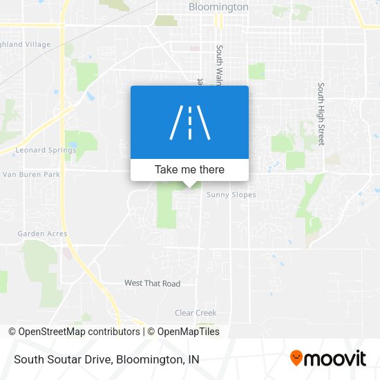 Mapa de South Soutar Drive