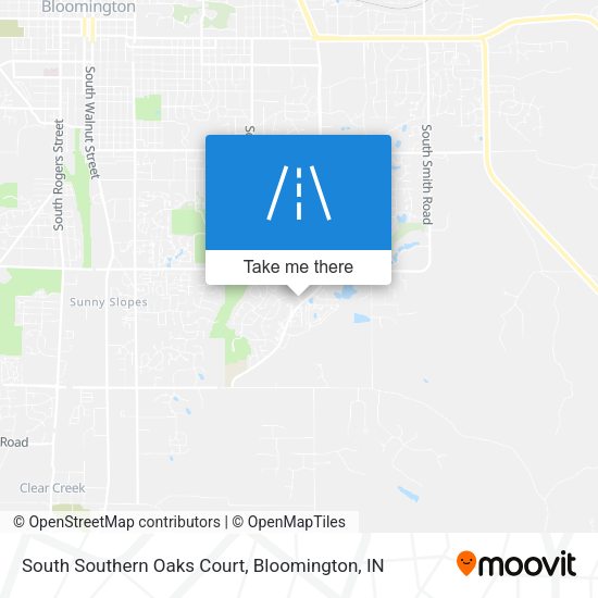 South Southern Oaks Court map