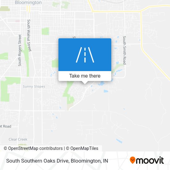 Mapa de South Southern Oaks Drive