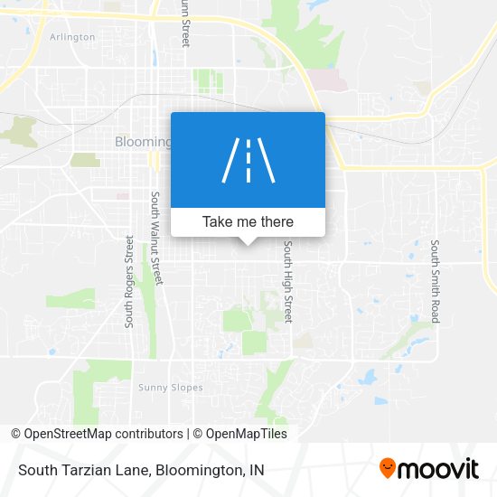 Mapa de South Tarzian Lane