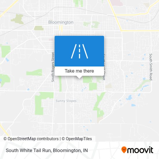 South White Tail Run map