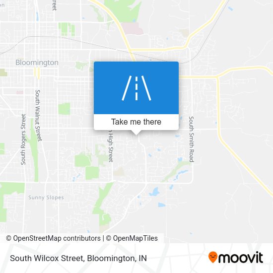 South Wilcox Street map