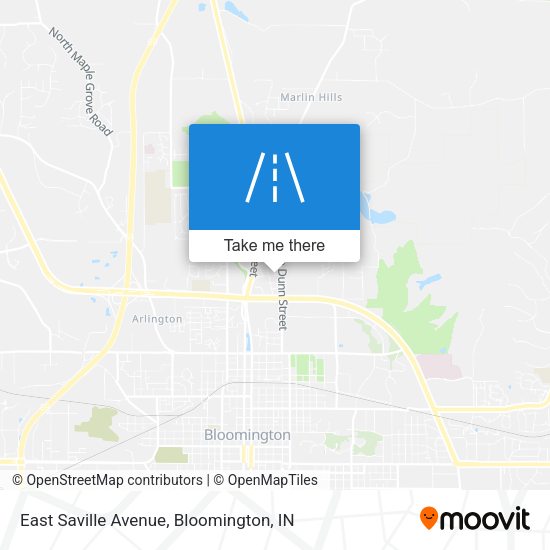 Mapa de East Saville Avenue