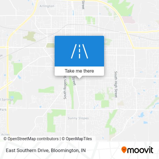 East Southern Drive map