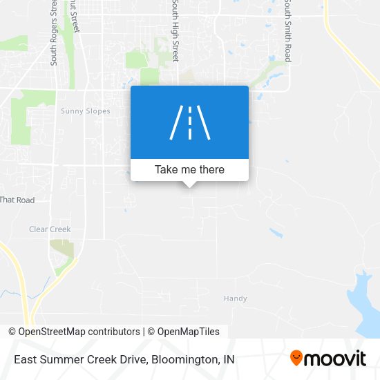East Summer Creek Drive map