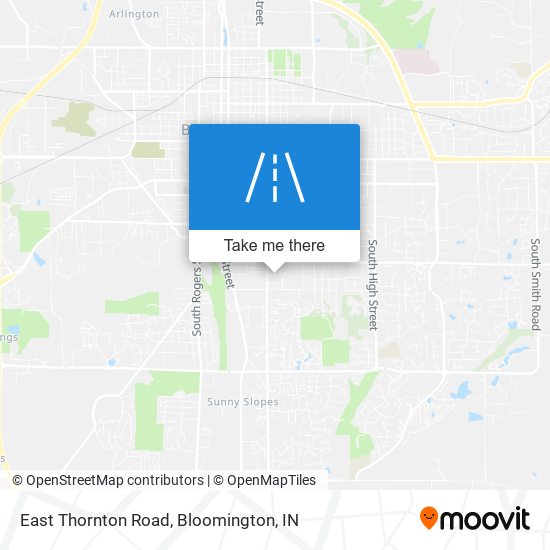 Mapa de East Thornton Road