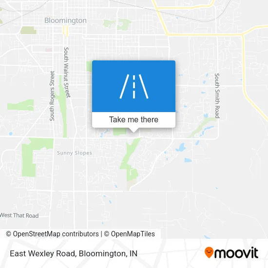 East Wexley Road map